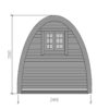 Camping Pod 4 m Length Drawing Camping Pod 4 m Length Drawing