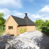 Grill Cabin 9.2 m2 with sauna extension Grill Cabin 9.2 m2 with sauna extension