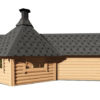 Grill Cabin 9.2 with sauna extension without background Grill Cabin 9.2 with sauna extension without background