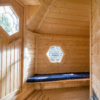 Sauna Cabin 9.2 with changing room inside Sauna Cabin 9.2 with changing room inside