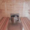 Sauna barrel 2.5 m Length x 1.9 d Inside with electric heater Sauna barrel 2.5 m Length x 1.9 d Inside with electric heater