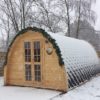 Insulated Camping Pod 3.2 x 5.8 snow view Insulated Camping Pod 3.2 x 5.8 snow view