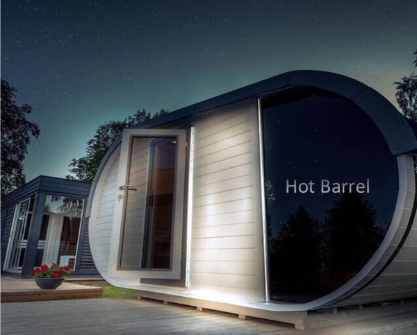 Delight Sauna 2.4 x 4.3 in setting Delight Sauna 2.4 x 4.3 in setting