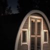 Insulated Camping Pod 3.2 x 5.8 night view Insulated Camping Pod 3.2 x 5.8 night view