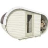 Delight Sauna 2.4 x 4.3 front view Delight Sauna 2.4 x 4.3 front view