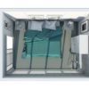 Insulated office cube top layout view Insulated office cube top layout view