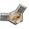 CAMPING CABIN 9.2 WITH 2 EXTENSIONS layout CAMPING CABIN 9.2 WITH 2 EXTENSIONS layout