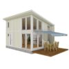 virtual external view of two storey loft house with decking virtual external view of two storey loft house with decking